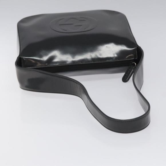 GUCCI Shoulder Bag Patent leather Gray 001 1364 1703 Auth fm4400 - Picture 7 of 16